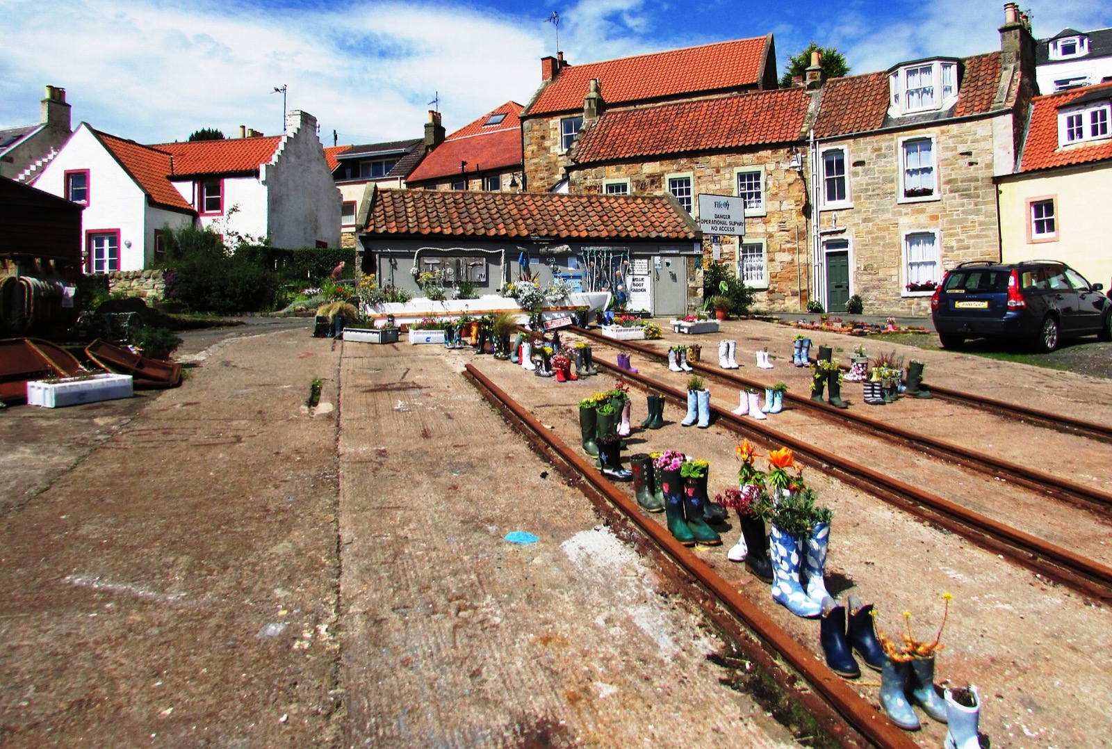 St Monans Welly Boot Garden